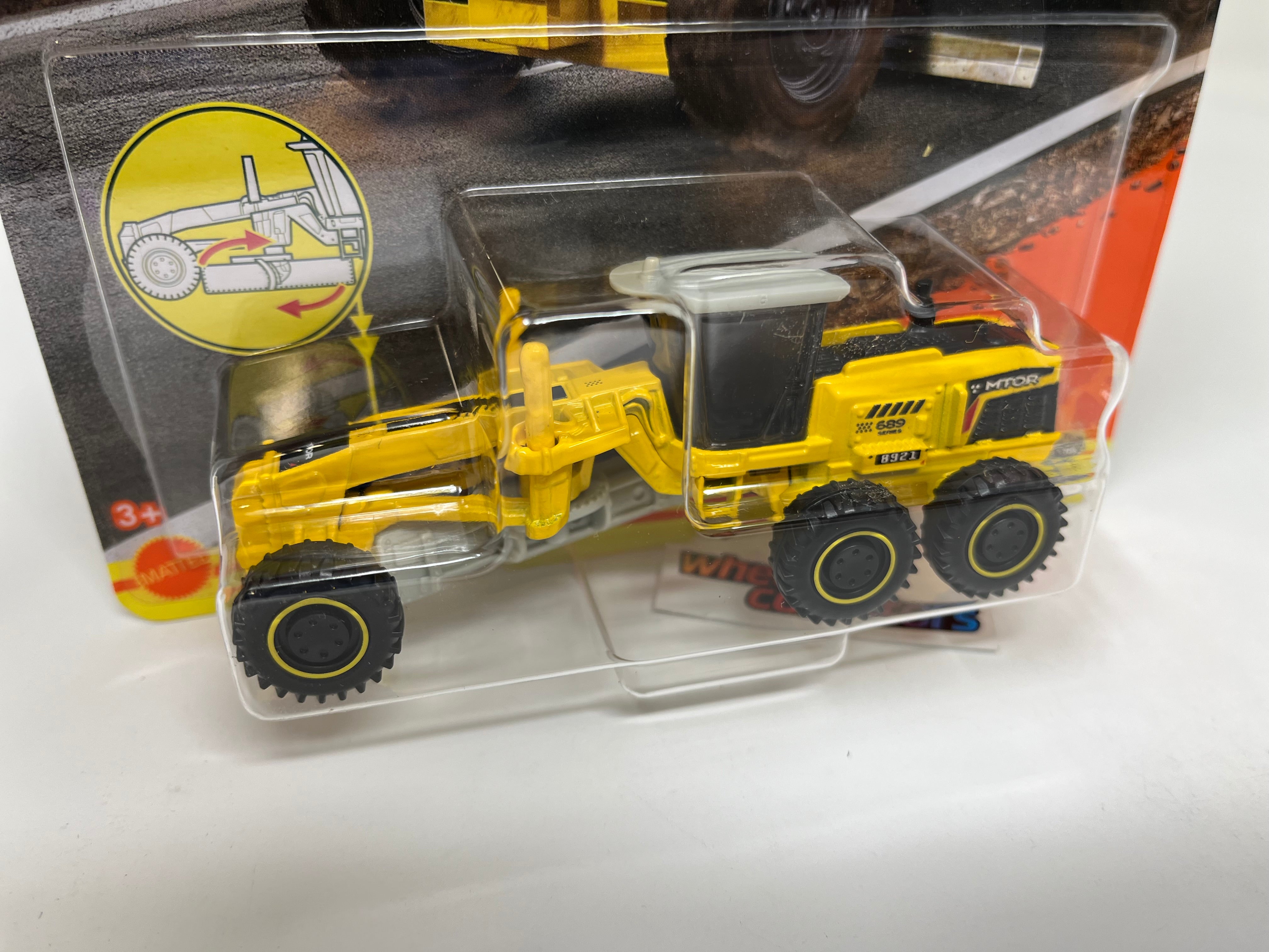 Road Grader Yellow * 2022 Matchbox Working Rigs Case、mySite、hgirdovlk
