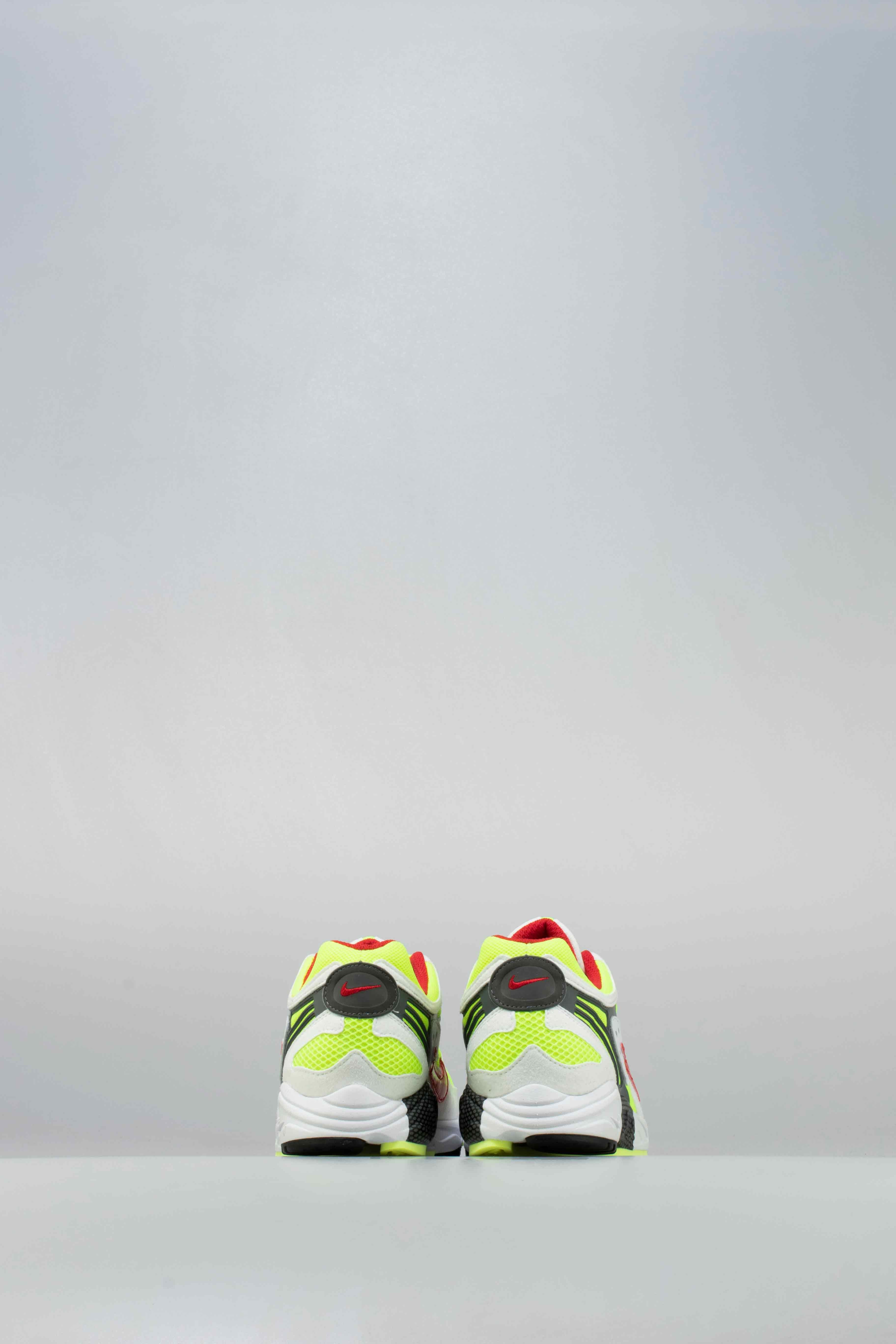 Air Ghost Racer Mens Running Shoe - White/Neon Yellow/Atom Red/Dark Grey、mySite、dreamappss