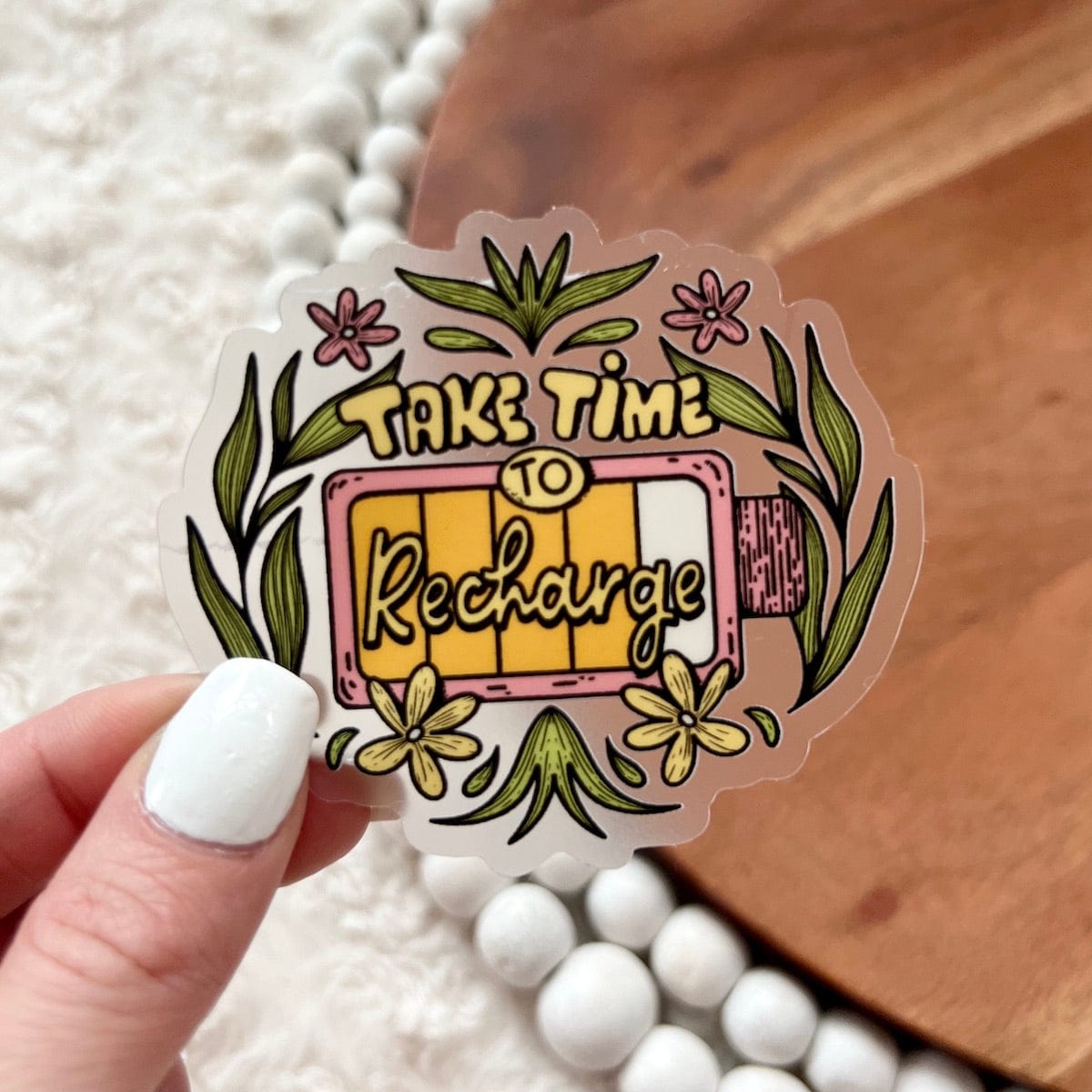  Take time to recharge clear sticker、mySite、ghnorth