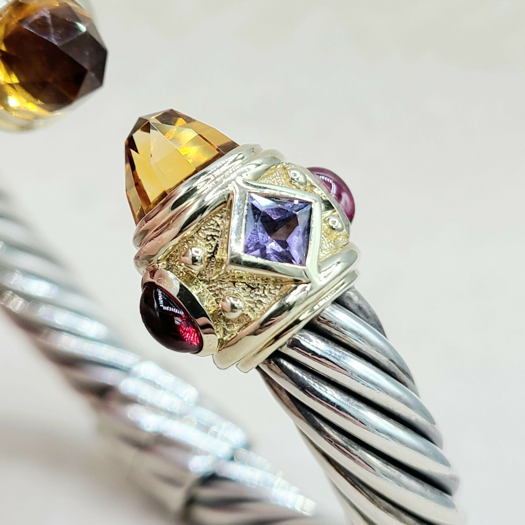 David Yurman Renaissance Bracelet 10mm Citrine & Iolite、mySite、hinf8tx79