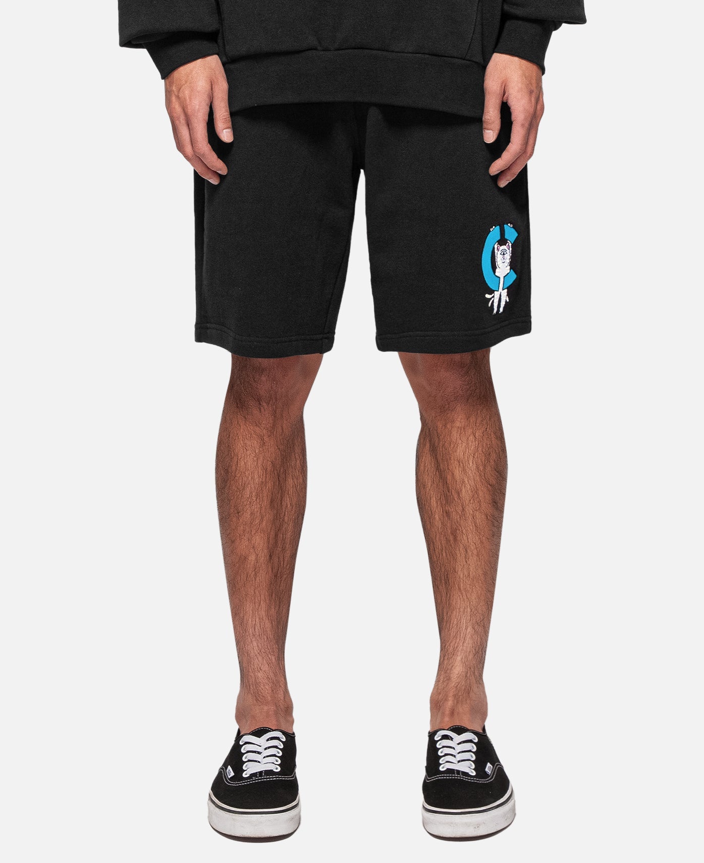  Hanging On Sweatshorts (Black)、mySite、merchandisen