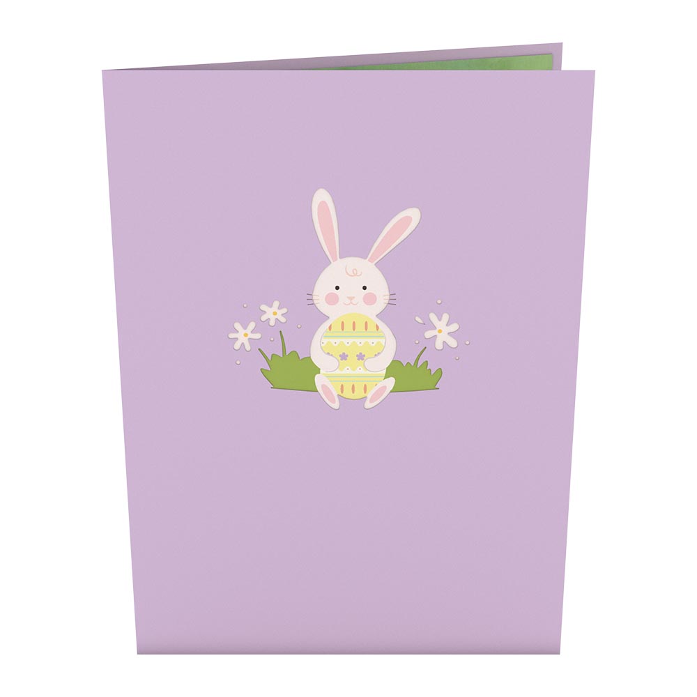 Easter Bunny Basket Pop-Up Card、mySite、solidvoid