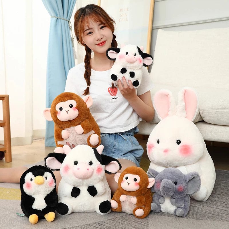 Plush Cow, Pig, Elephant Sweet Cheeks Cuties、mySite、g9winljtr