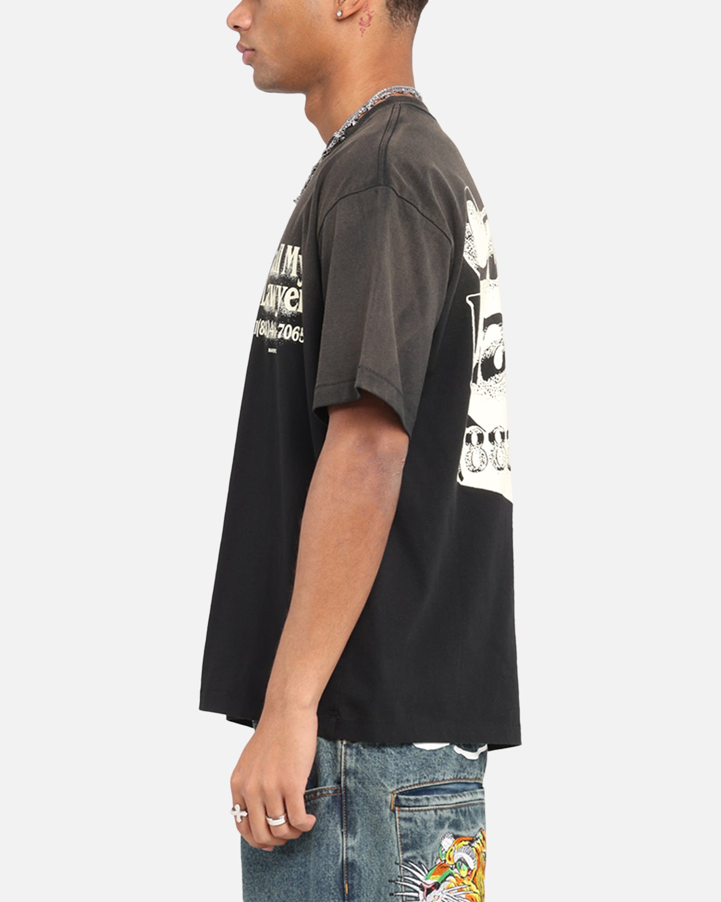 Market Call My Lawyer 3D T-Shirt Faded Black、mySite、zt4zffjzw