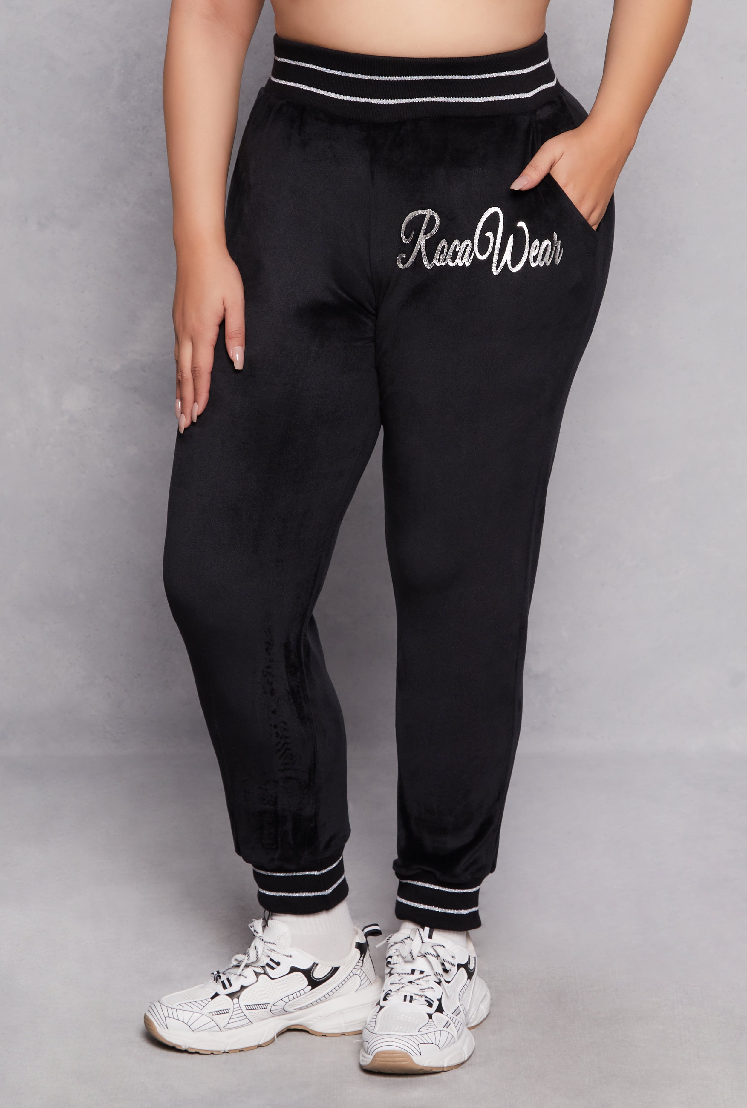 Plus Size Rocawear Velour Joggers、mySite、camillekostekn