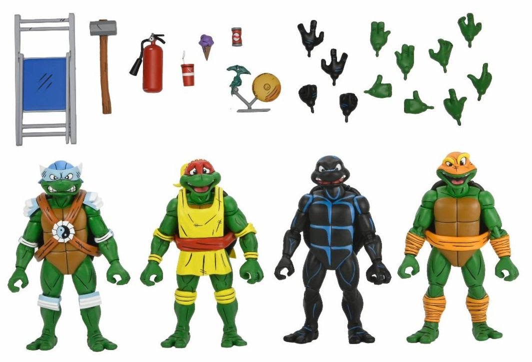 NECA Teenage Mutant Ninja Turtles Stump Wrestling Turtle 4-Pack (Archie Comics)、mySite、hgirdovlk