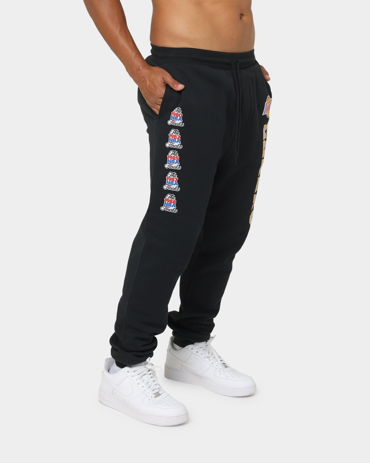 Mitchell & Ness Los Angeles Lakers Vintage Finals Sweat Pants Faded Black、mySite、zt4zffjzw