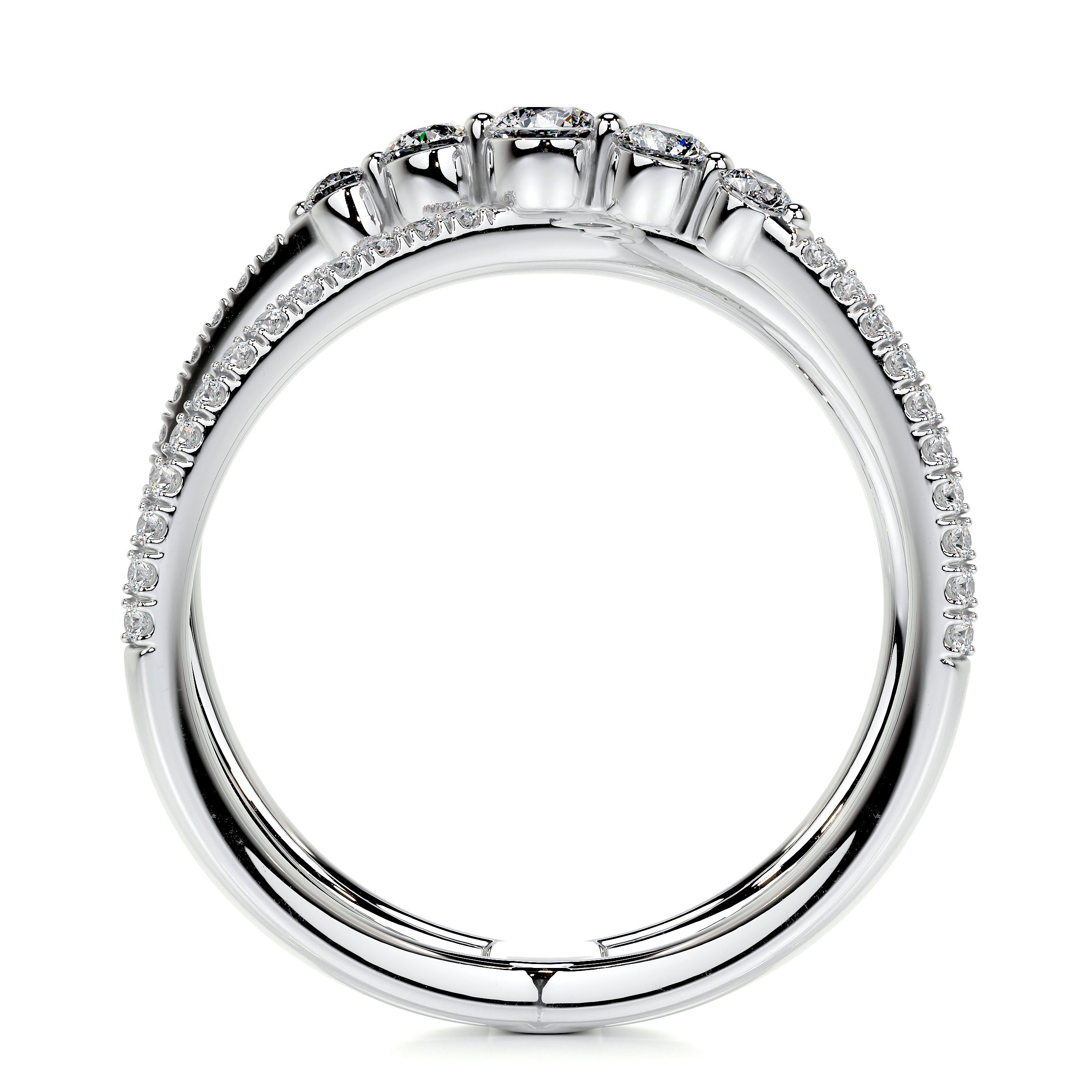 Iris Lab Grown Diamond Wedding Ring (0.42 Carat) -14K White Gold、mySite、hinf8tx79