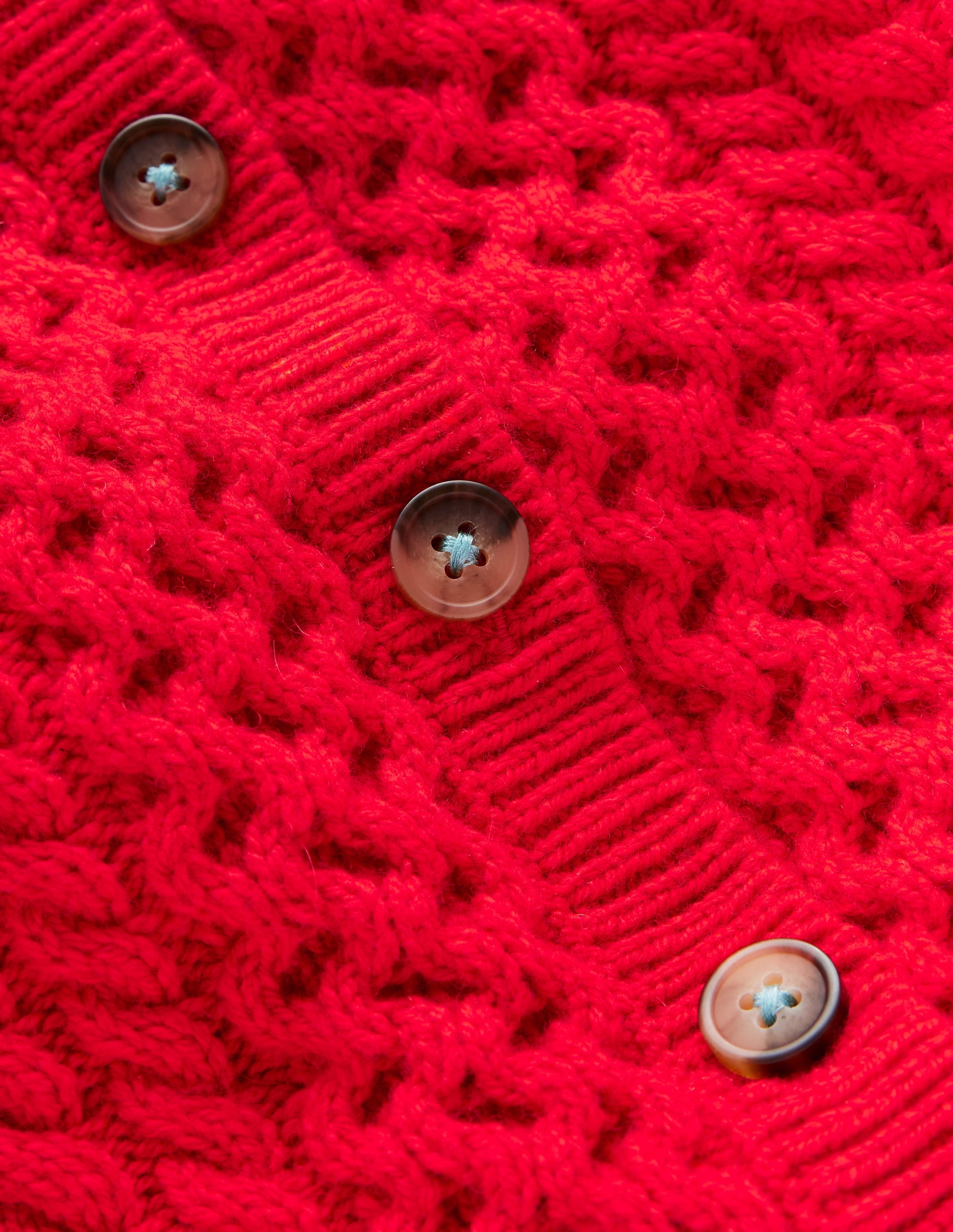  Heritage Cable Cardigan-Poppy Red、mySite、ashleygrahame