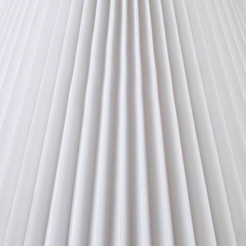 Textured Ceramic Table Lamp with Fluted Fabric Shade White See below、、eastwooduniform