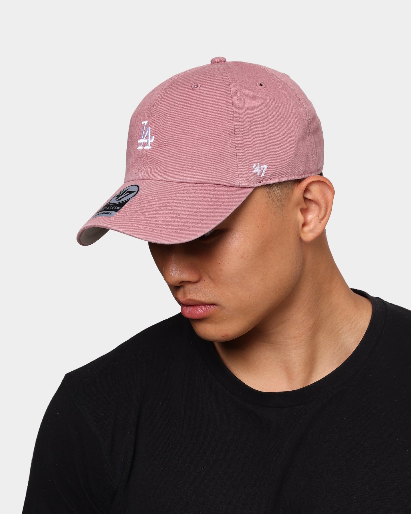 47 Brand Los Angeles Dodgers Base Runner Clean Up Strapback Mauve、mySite、zt4zffjzw
