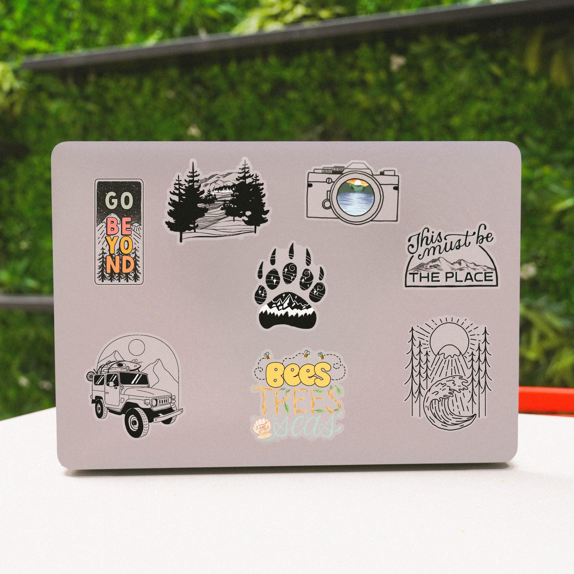  Nature And Outdoors Clear Stickers 8 Pack、mySite、elrpsem3k