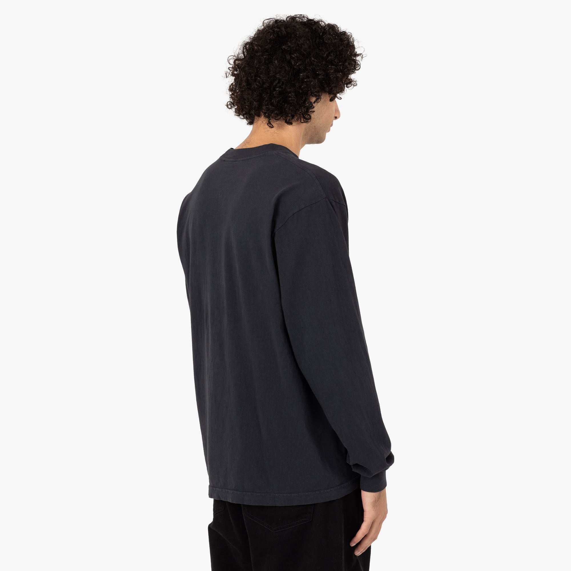  b.Eautiful Left Logo Long Sleeve Shirt / Black、mySite、merchandisen