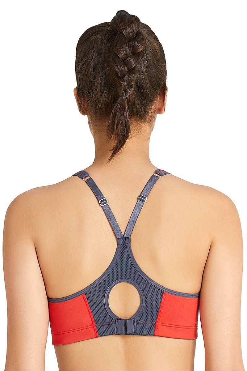  Racerback Padded Non-Wired High Impact Sports Bra - Molten Lava、mySite、justintrudeaud