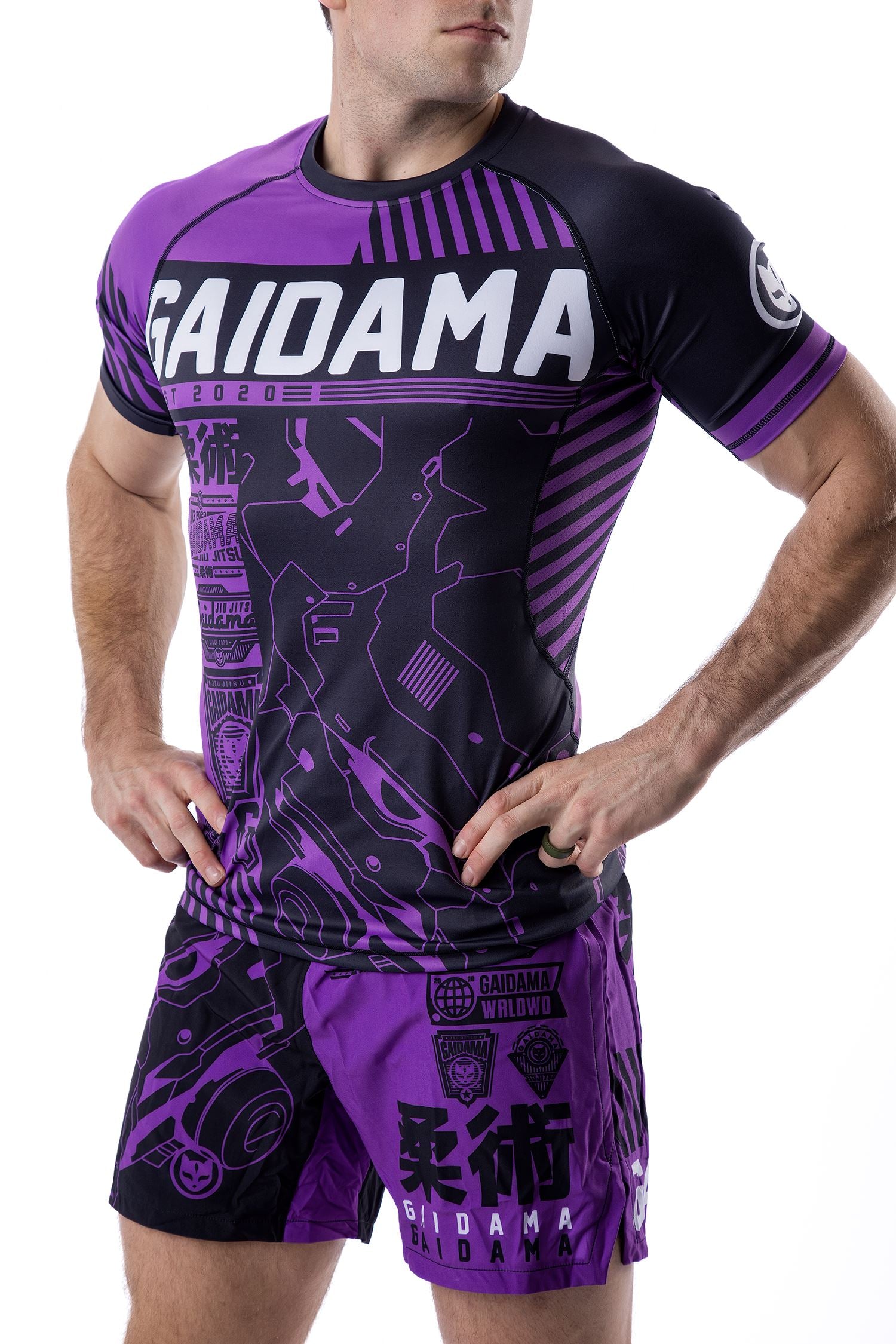 Men's Cyberverse Ranked Jiu Jitsu Rashguard - Short Sleeve、mySite、gigharbornorthrealestate