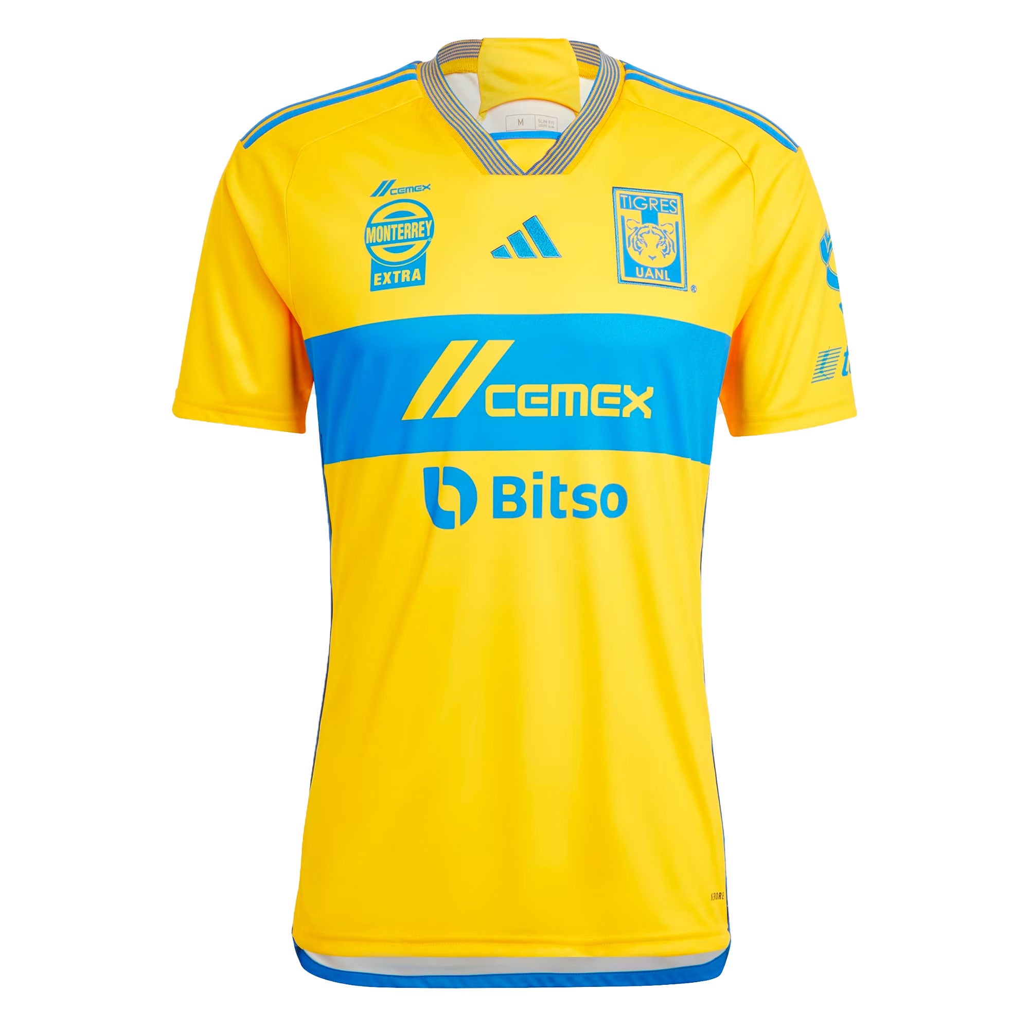 adidas Men's Tigres UANL 2023/24 Home Jersey Gold/Blue、mySite、bottomscart