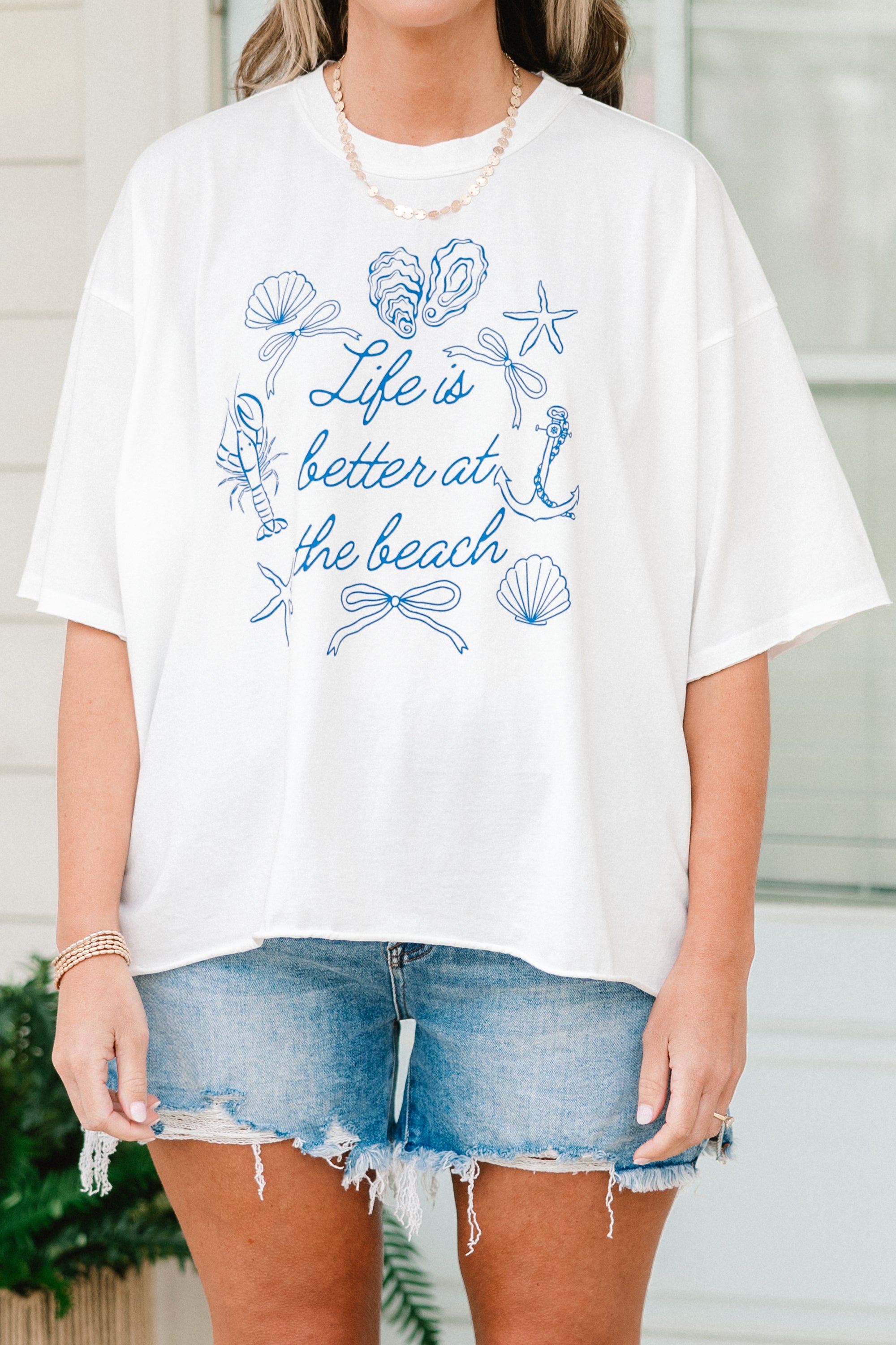  Beach Days Vintage Wash Tee, White、mySite、justintrudeaud