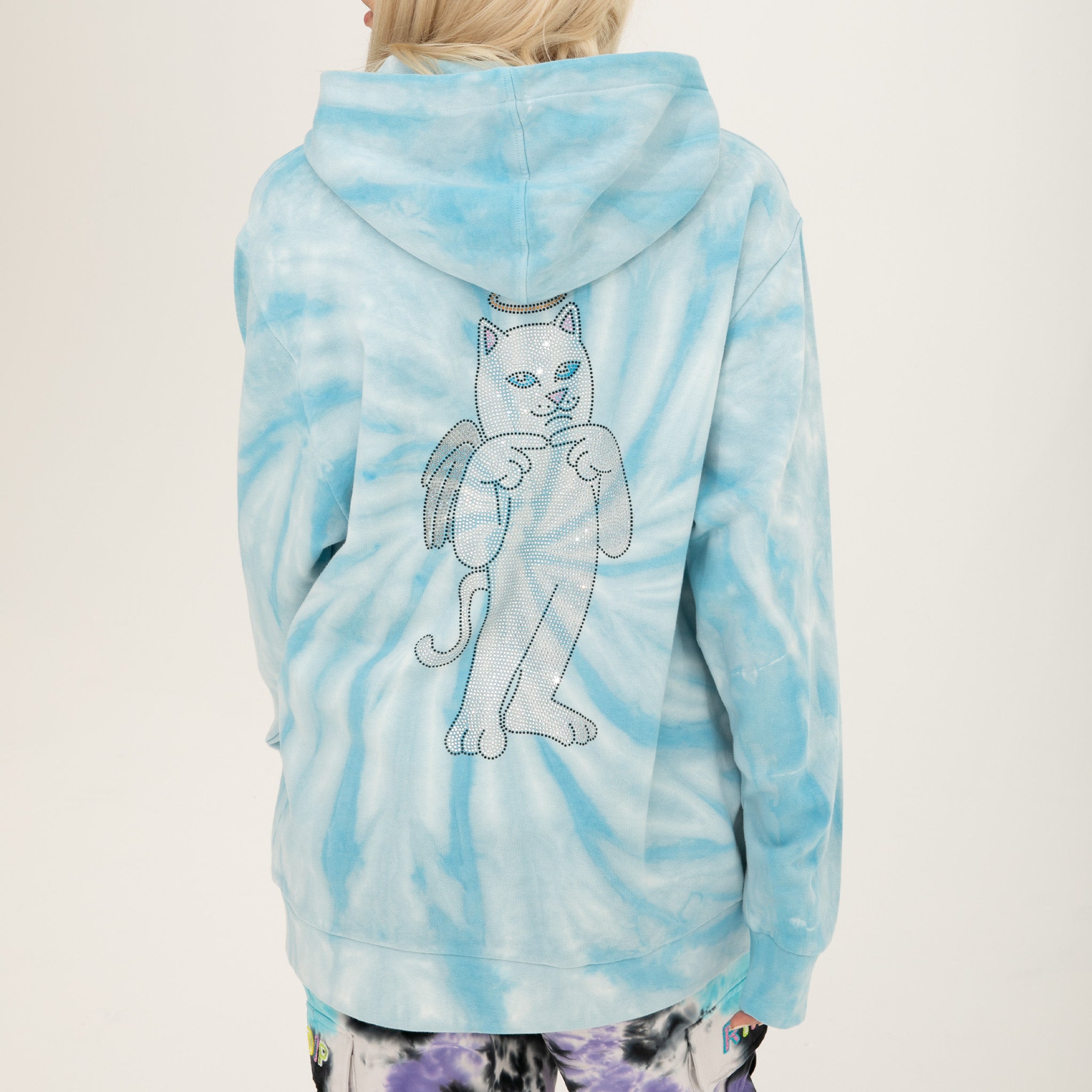  Sent From Heaven Hoodie (Light Blue Spiral Dye)、mySite、merchandisen
