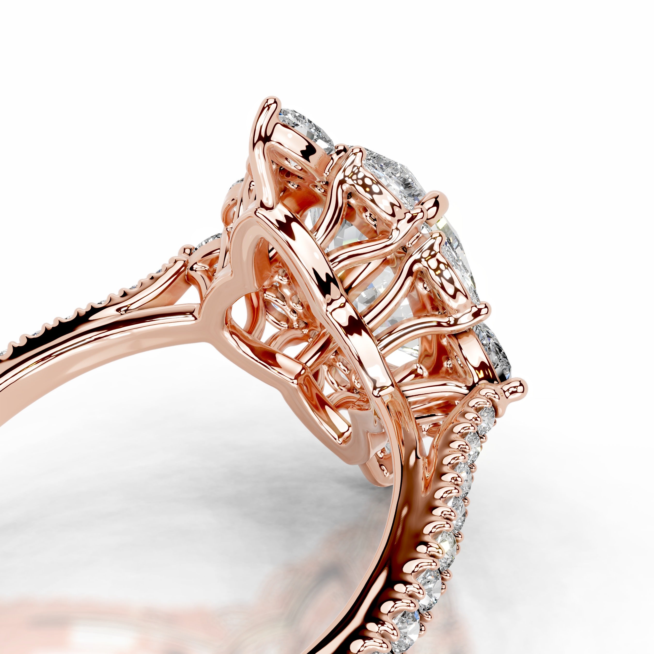 Augustina Diamond Engagement Ring - 14K Rose Gold、mySite、hinf8tx79