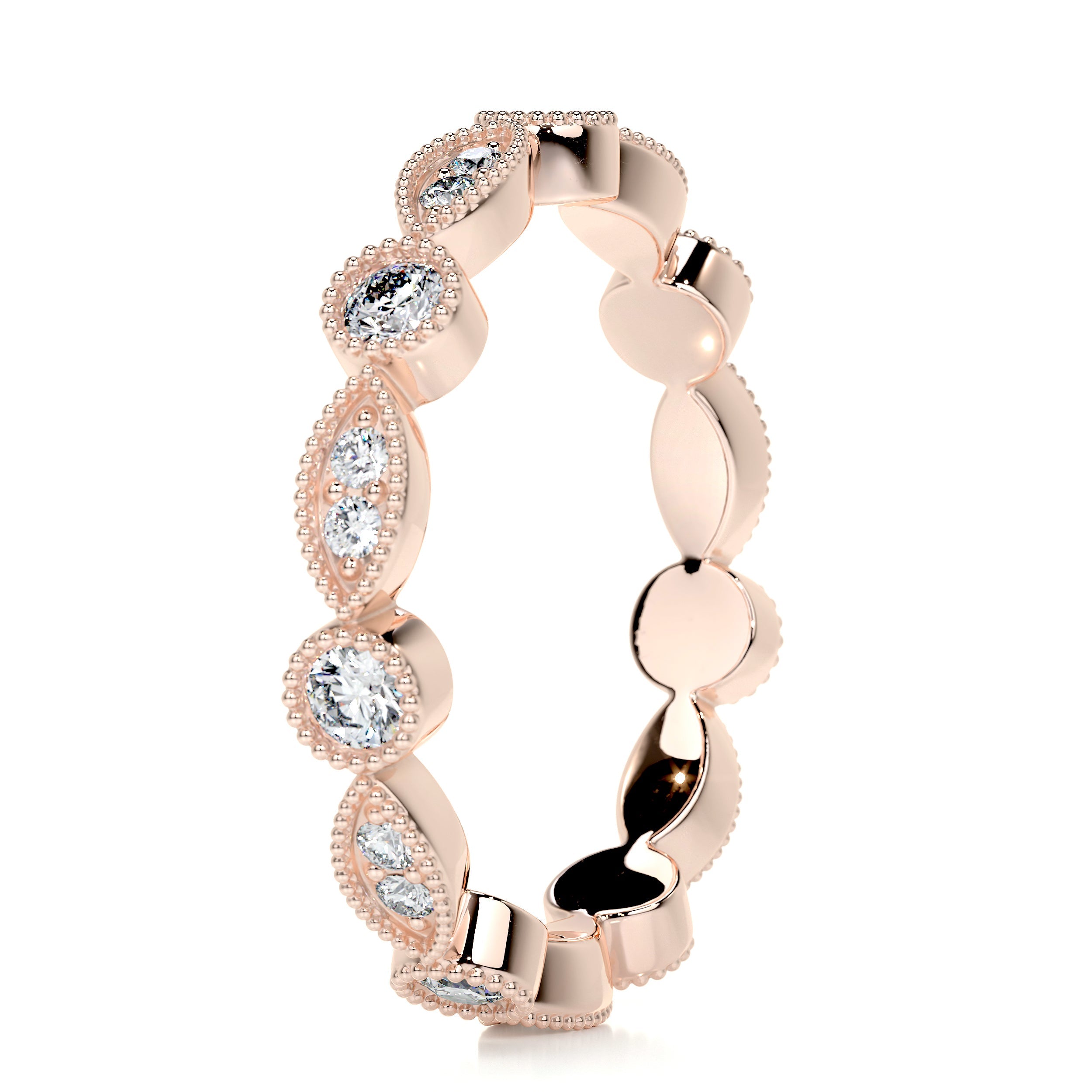 Amelia Eternity Wedding Ring (0.5 Carat) -14K Rose Gold (RTS)、mySite、hinf8tx79