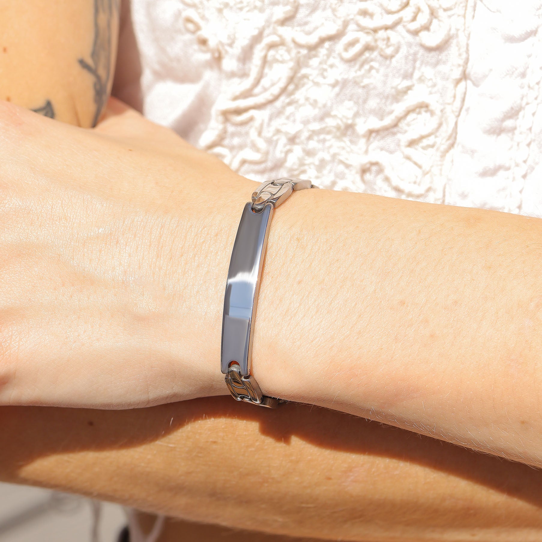 Stainless Steel Men's Blank Bracelet / BRJ2006、mySite、dreamappss