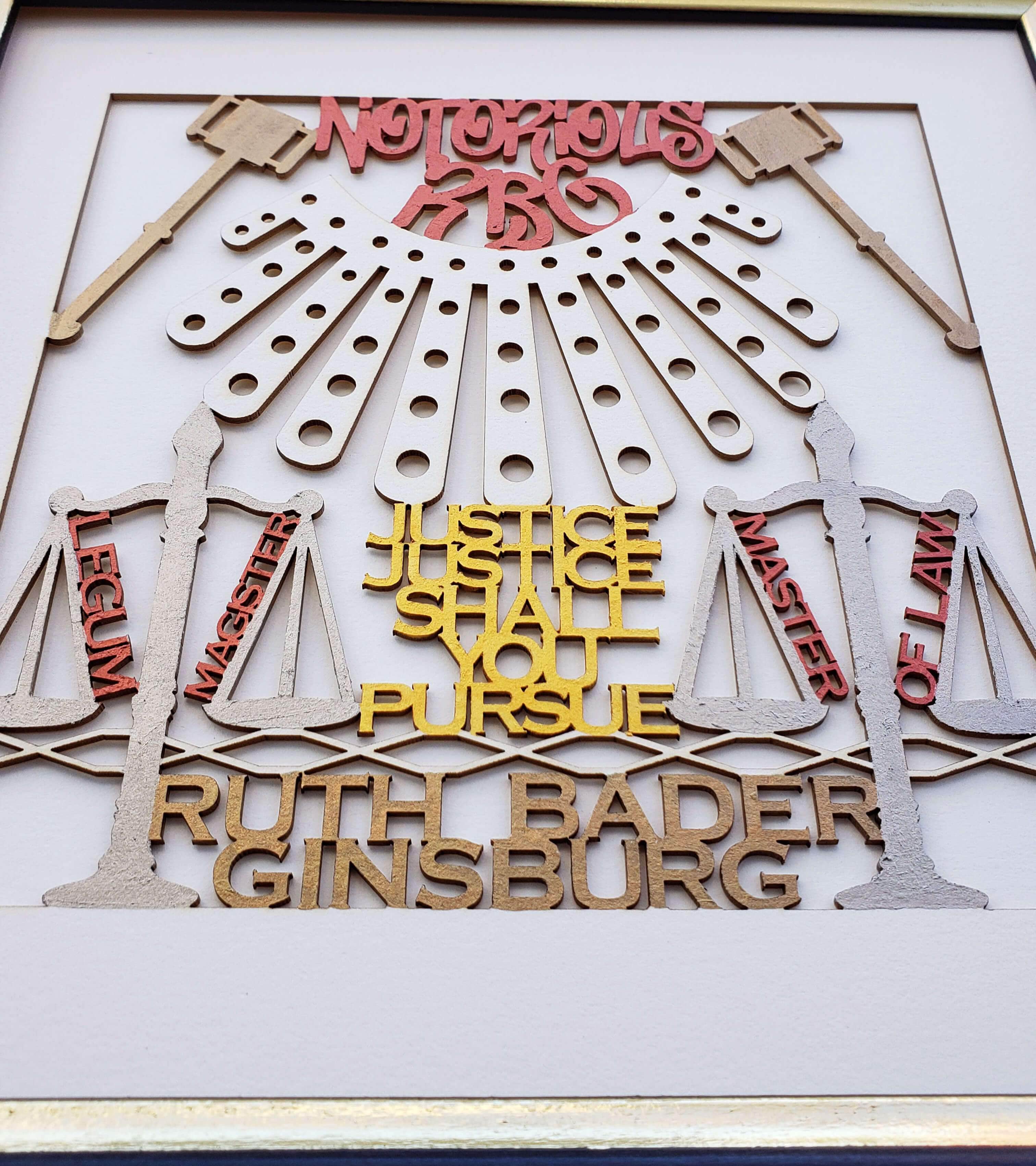 Ruth Bader Ginsburg RBG Wall Hanging by Glenn Grubard、mySite、topwebapps