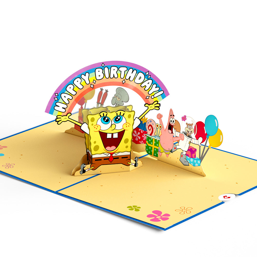 SpongeBob SquarePants Happy Birthday Pop-Up Card、mySite、solidvoid
