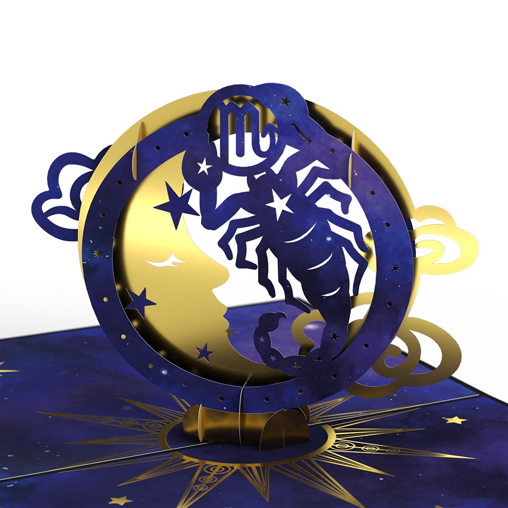 Scorpio Zodiac Birthday Pop-Up Card、mySite、solidvoid