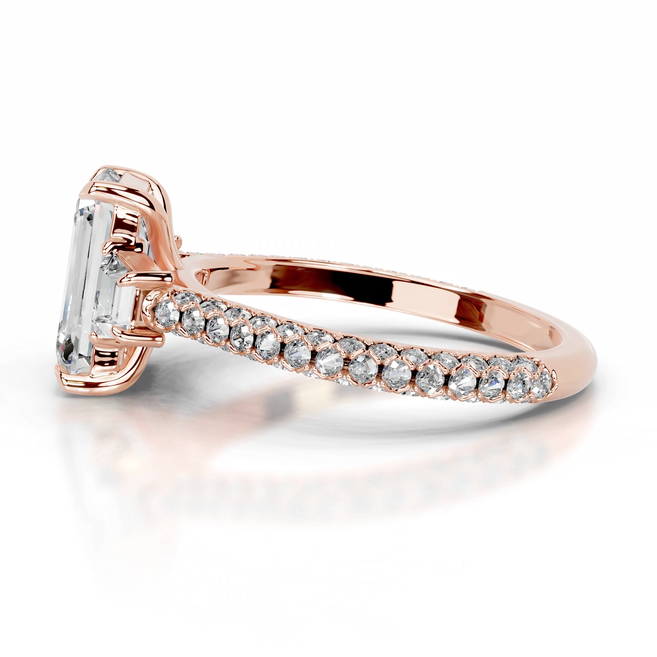 Cruz Diamond Engagement Ring - 14K Rose Gold、mySite、hinf8tx79