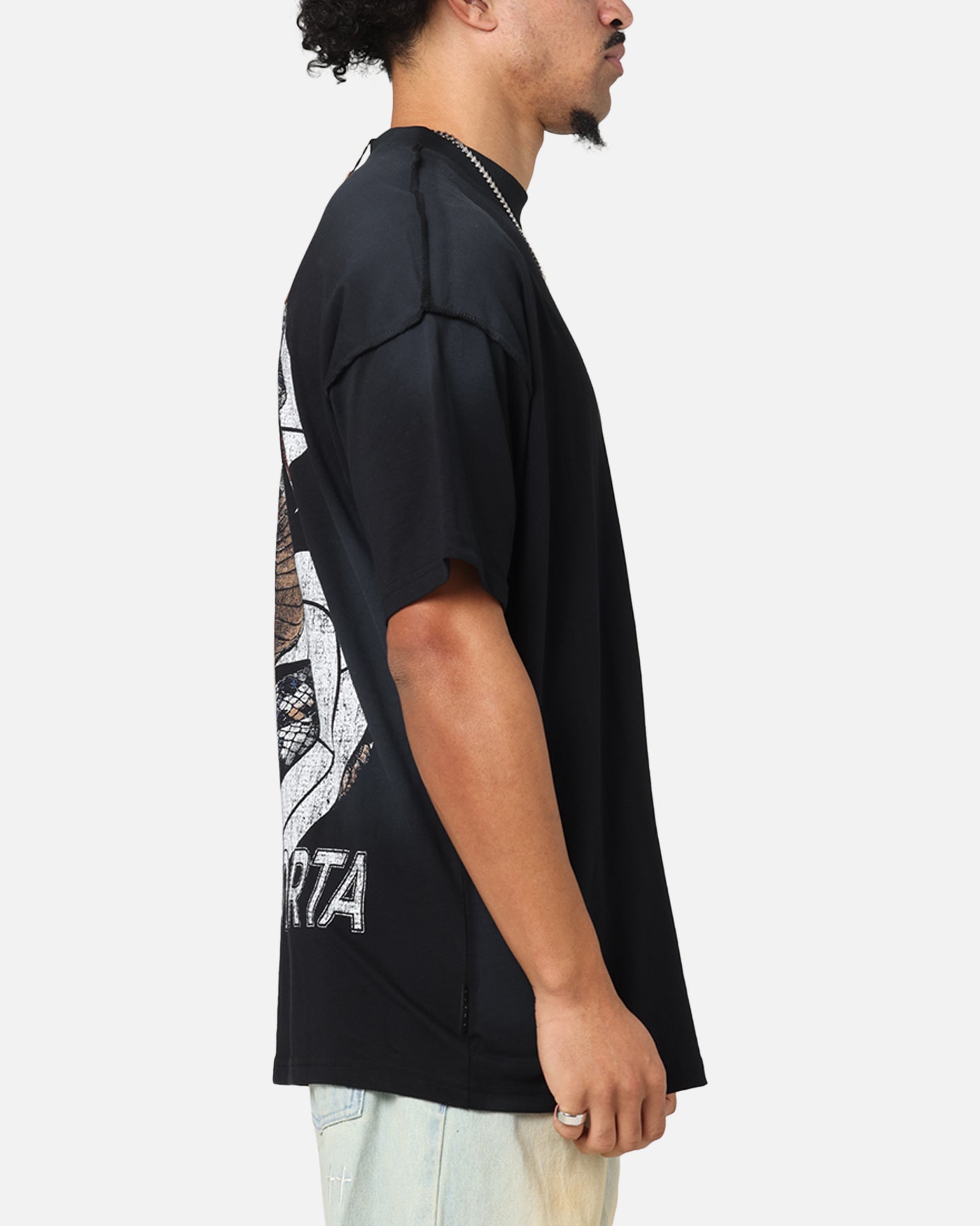 Saint Morta Venom Boxy T-Shirt Sunfade Black、mySite、zt4zffjzw