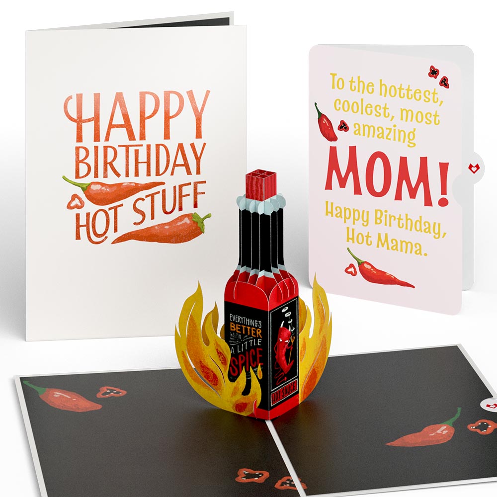 Happy Birthday Hot Stuff Pop-Up Card and Sentiment Set for Mom、mySite、solidvoid