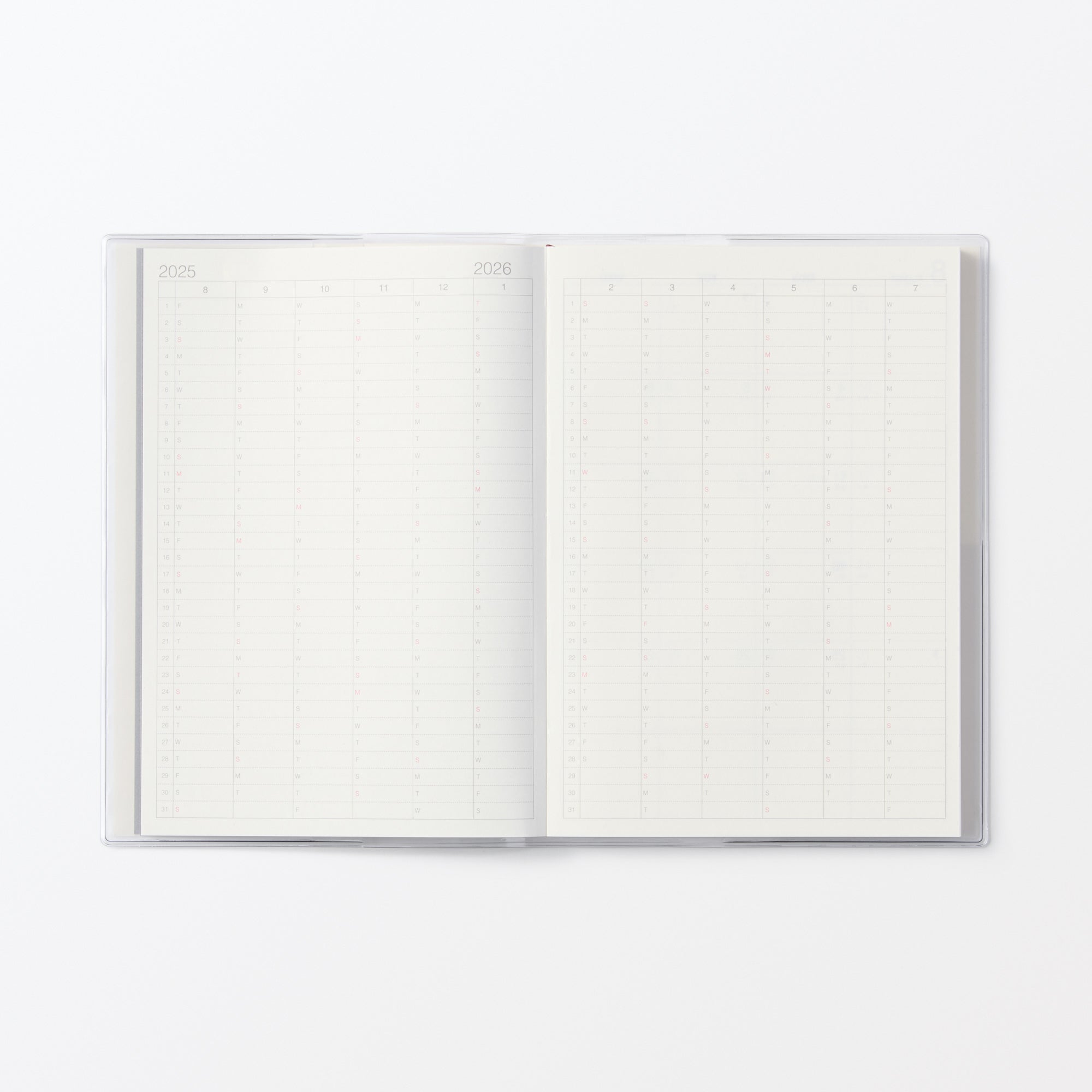  B6 Vertical Monthly/Weekly Planner From Aug. 2025 - Mon. Start、mySite、sugarbowlscore