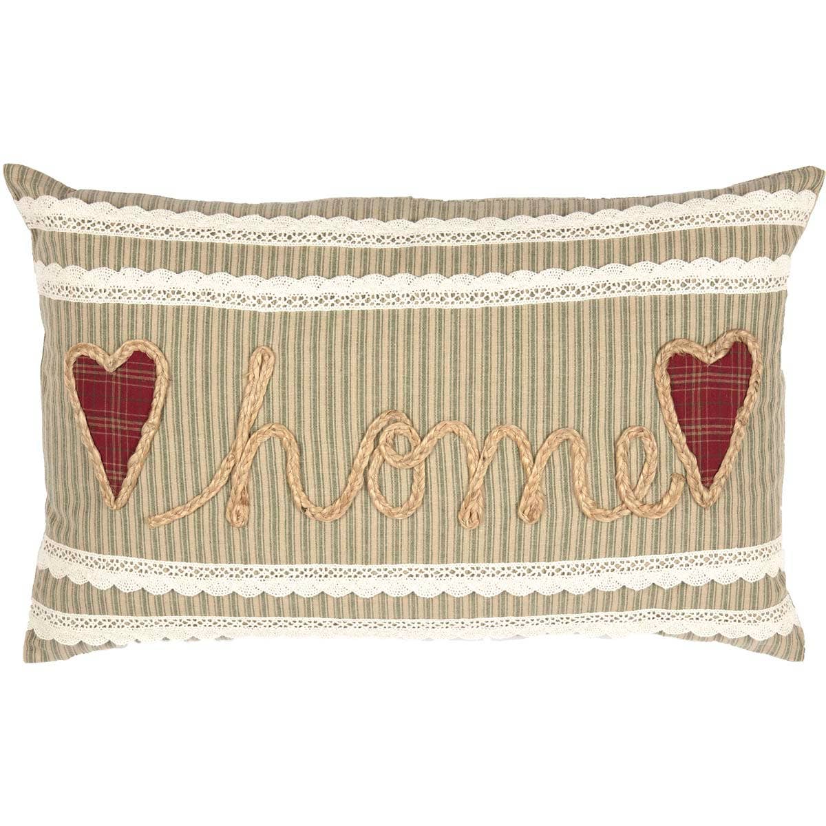 Home Hearts Prairie Winds Throw Pillow 14x22、mySite、g9winljtr