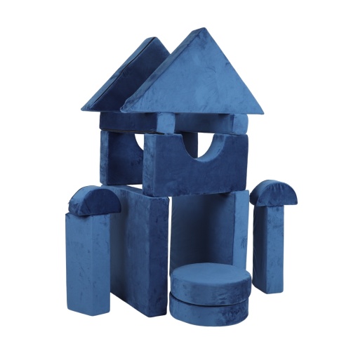 14pcs Kids Sofa Modular Play Couch,Child Sectional Sofa to Boost Creativity,Boys and Girls DIY Creativing Playroom Couch Furniture for Toddlers Conertible Foam and Floor Cushion,Gray、、casual