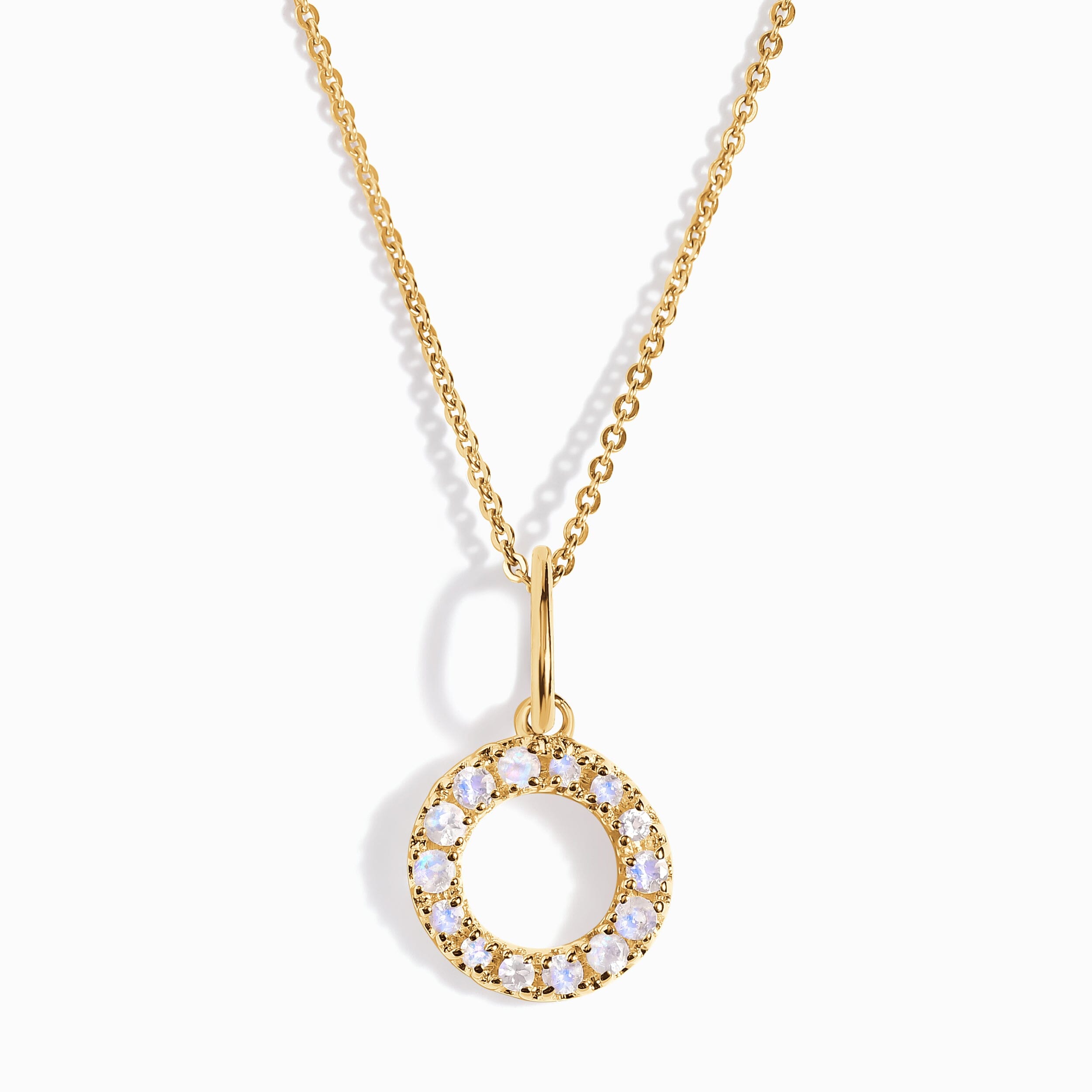 Moonstone Necklace - Alphabet、mySite、hinf8tx79