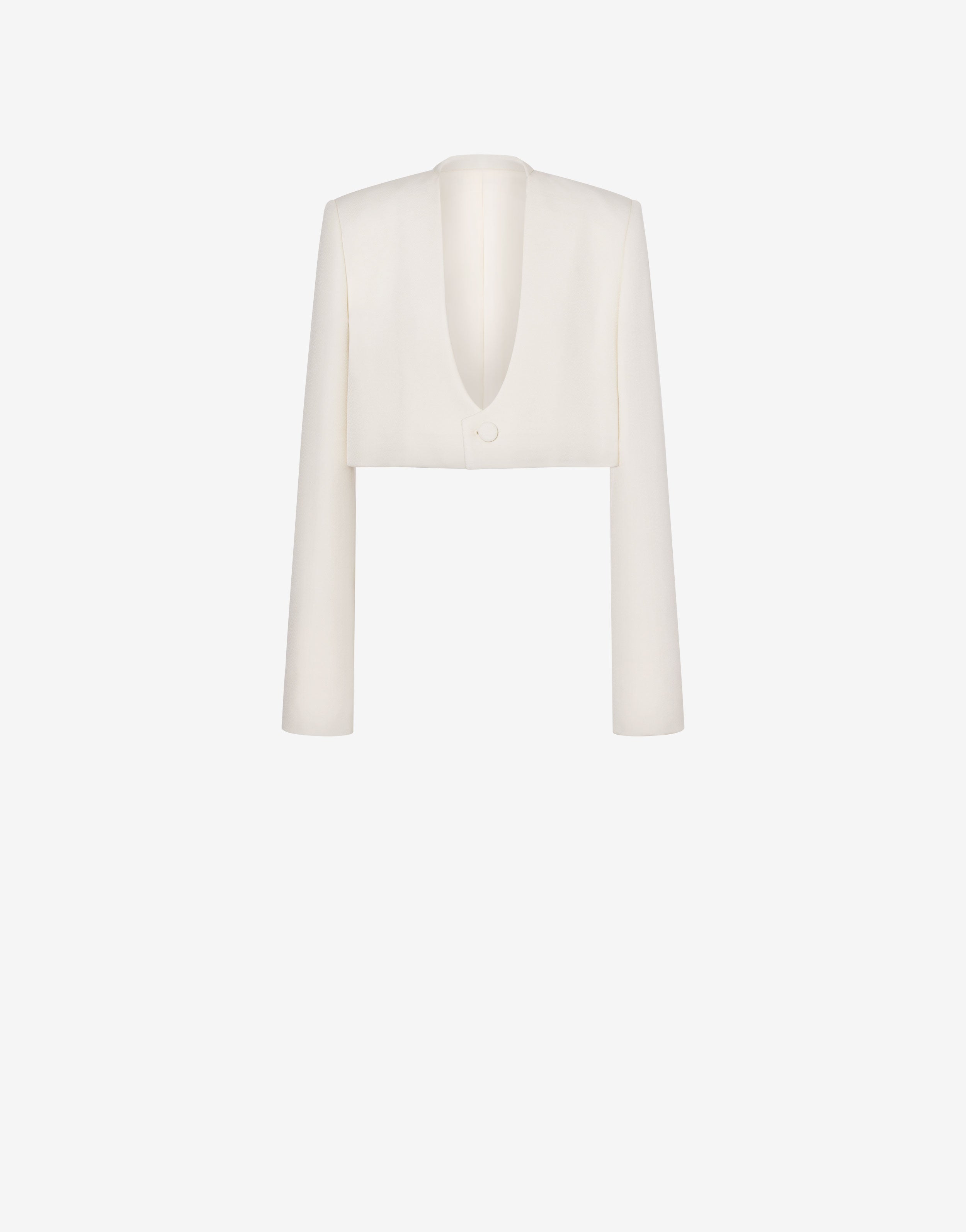 Giacca cropped in grain de poudre、mySite、aoinhome