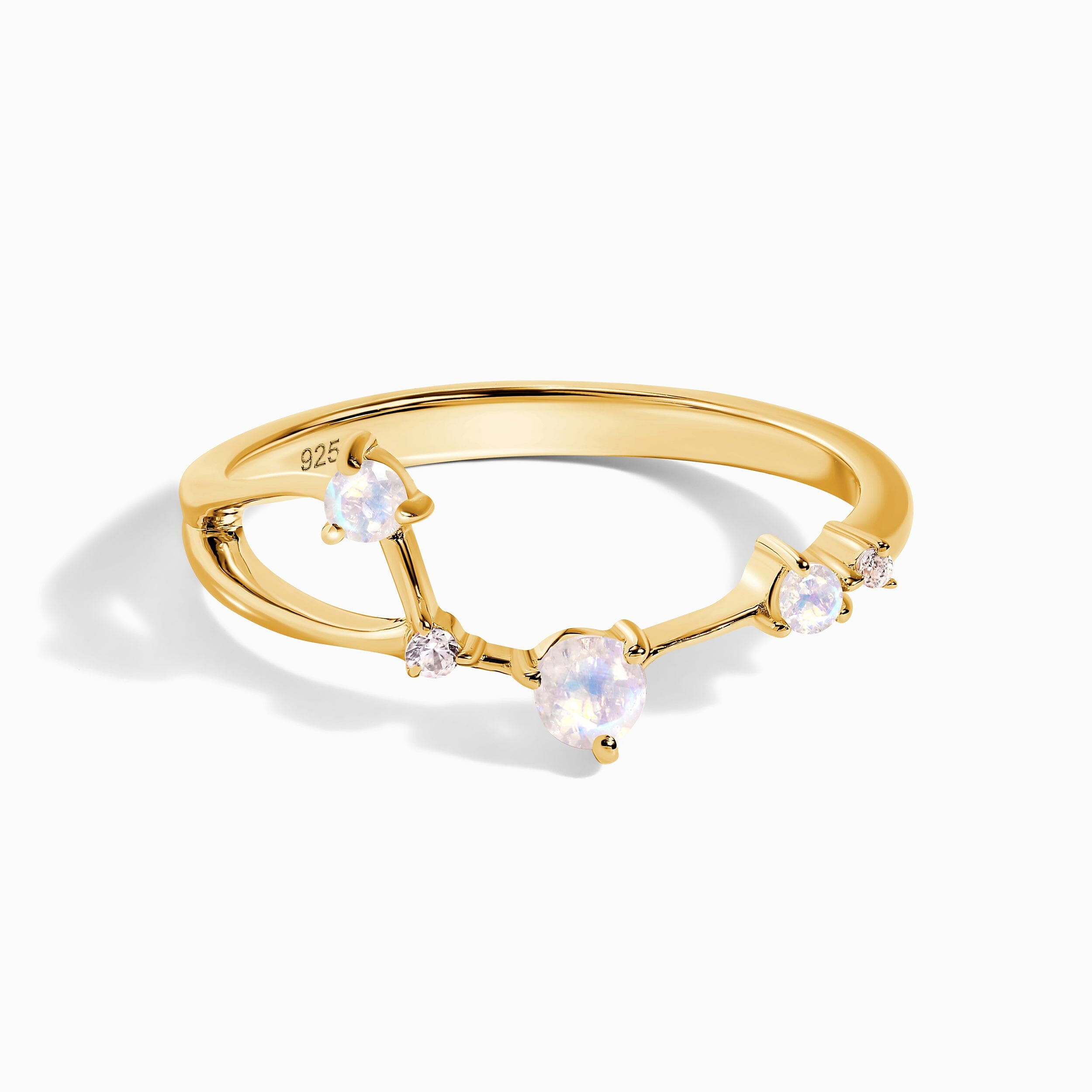 Moonstone Ring - Aries Zodiac Constellation、mySite、hinf8tx79