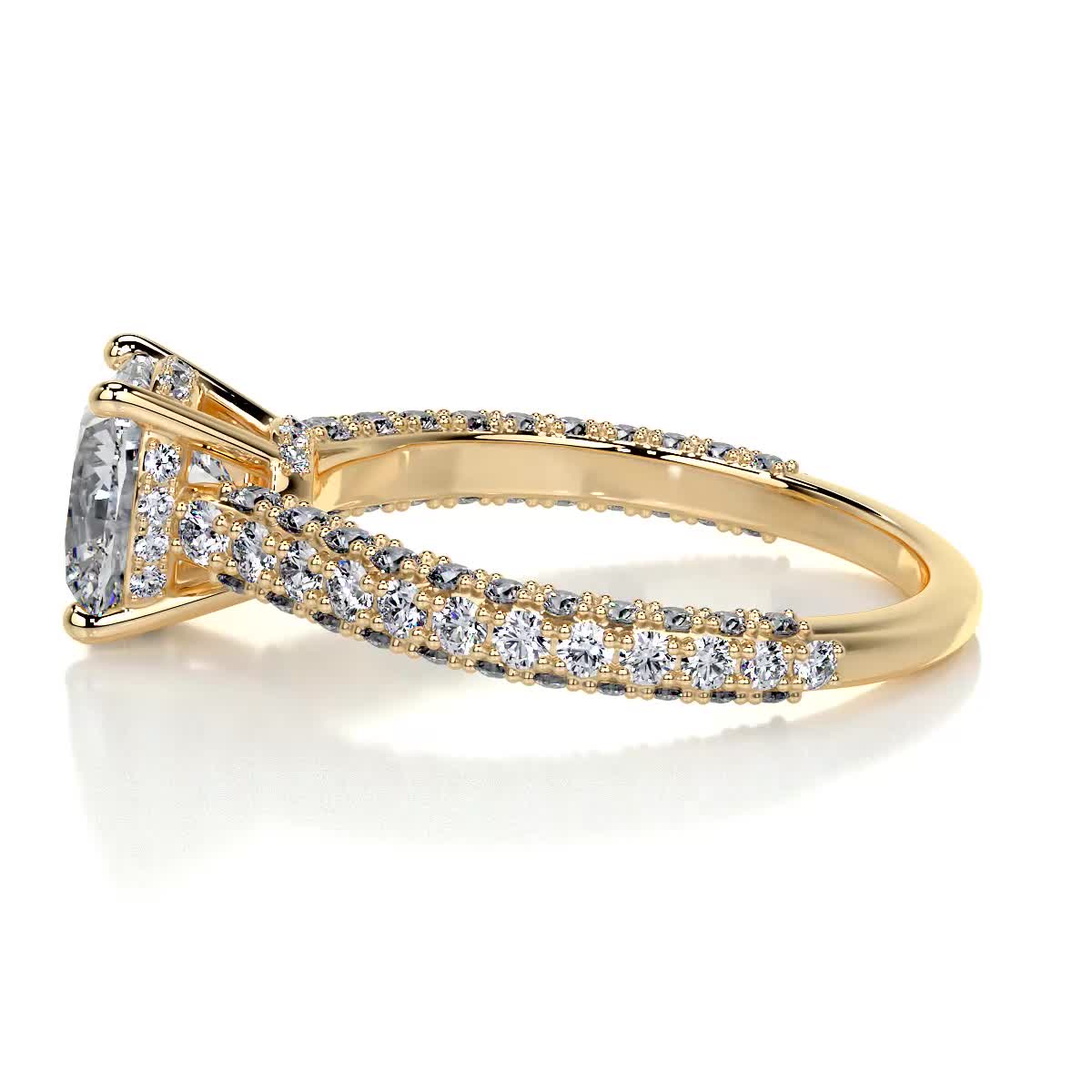 Fiona Diamond Engagement Ring -18K Yellow Gold、mySite、hinf8tx79