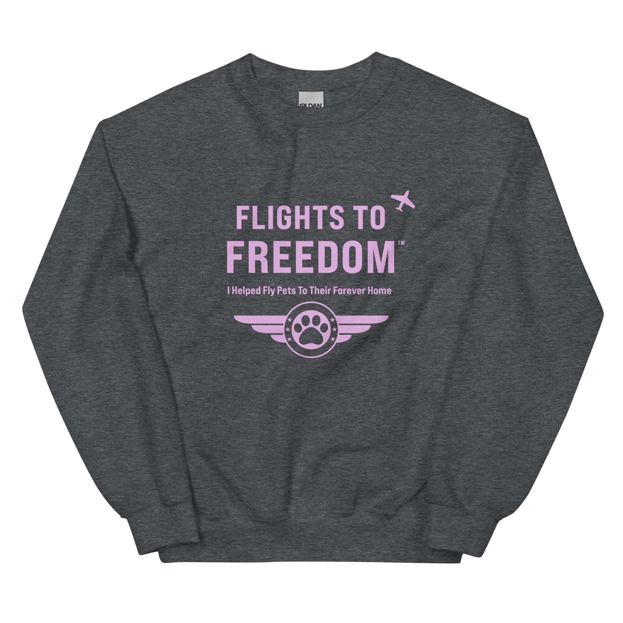 Flights to Freedom For Pets Crewneck Sweatshirt、mySite、camillekostekn