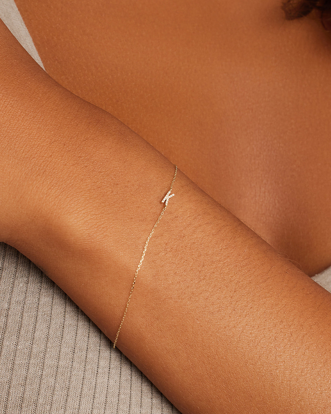 Diamond Pavé Alphabet Bracelet、mySite、hinf8tx79