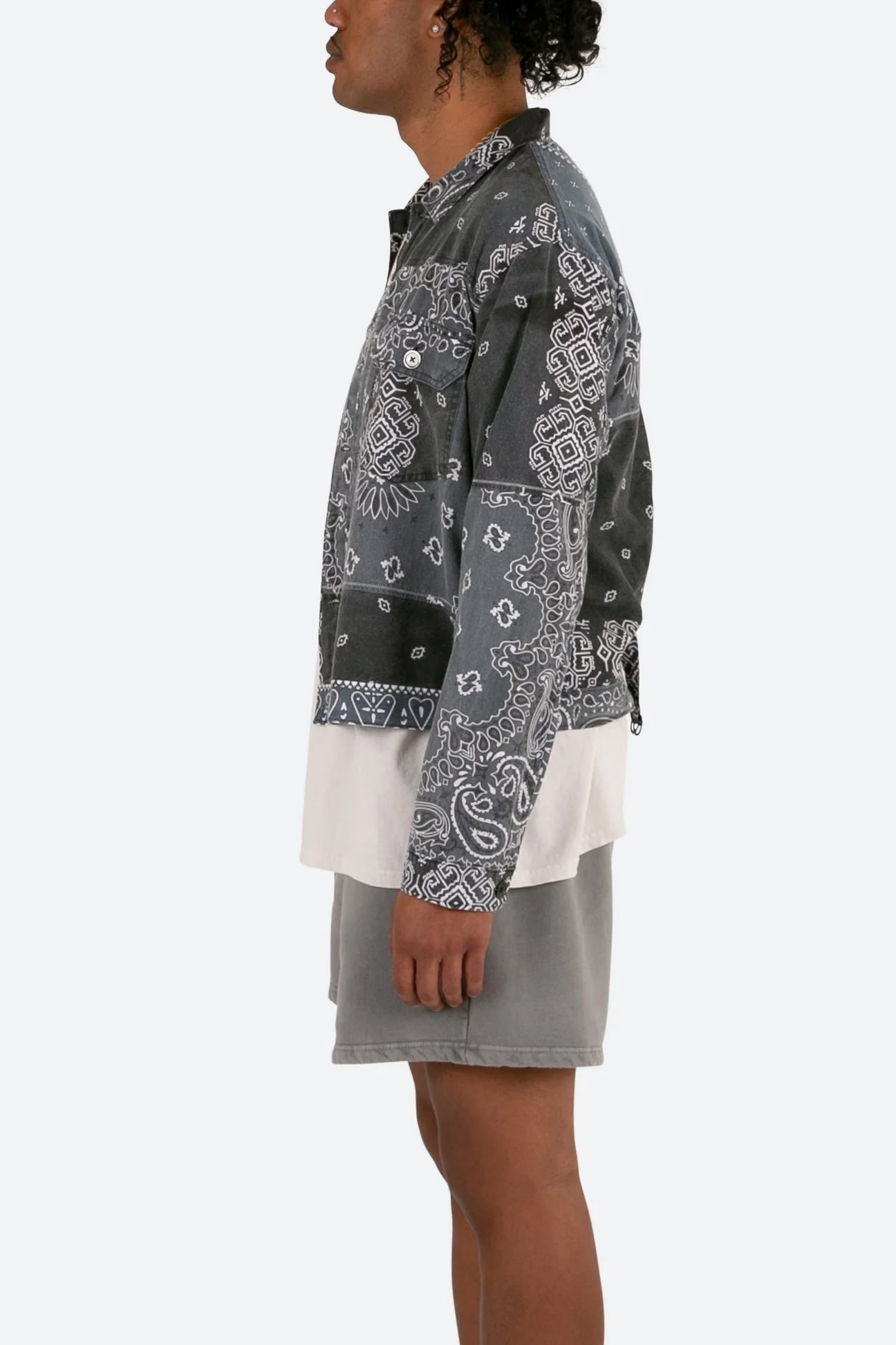 MNML Bandana Trucker Shirt Black、mySite、zt4zffjzw