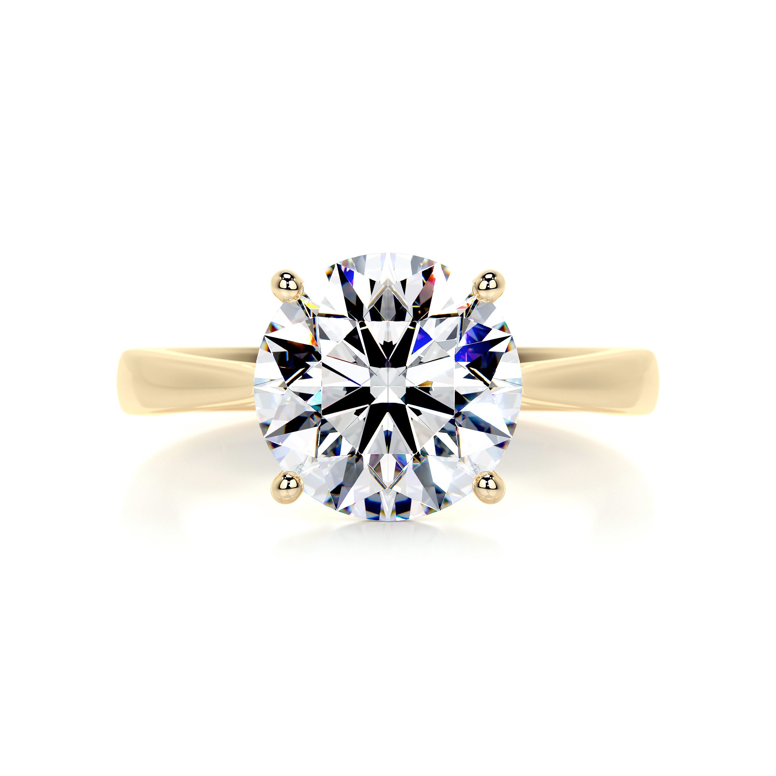 Kate Moissanite Ring -18K Yellow Gold (RTS)、mySite、hinf8tx79