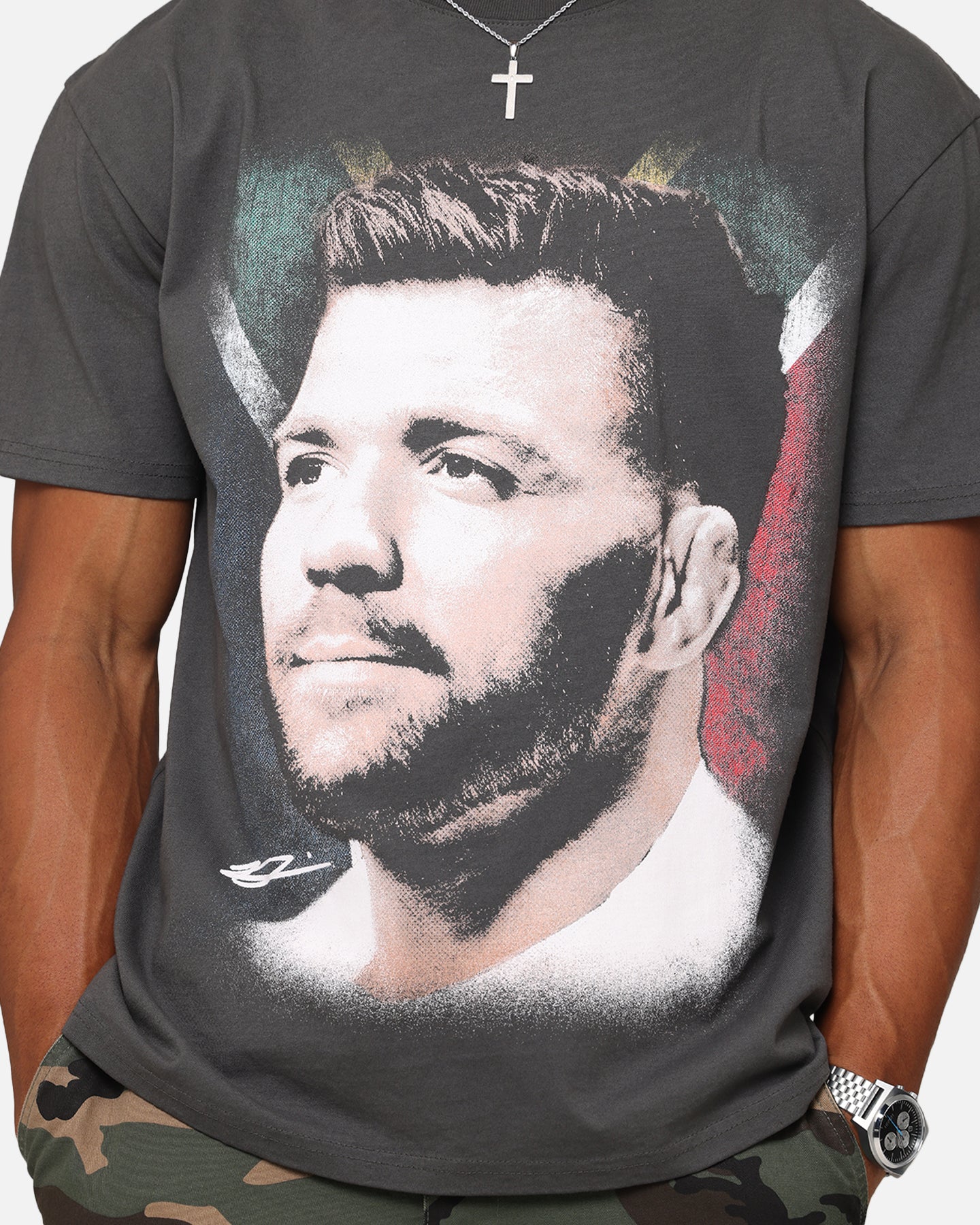 UFC By Culture Kings Dricus du Plessis Big Head Heavy T-Shirt Black Wash、mySite、zt4zffjzw