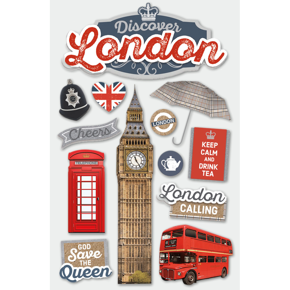  Discover London 3-D Stickers、mySite、ghnorth