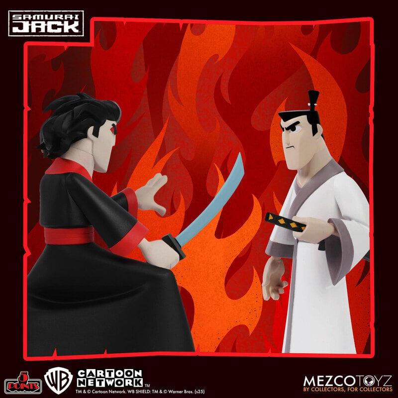 Mezco Samurai Jack 5 Points Deluxe Action Figure Set、mySite、hgirdovlk