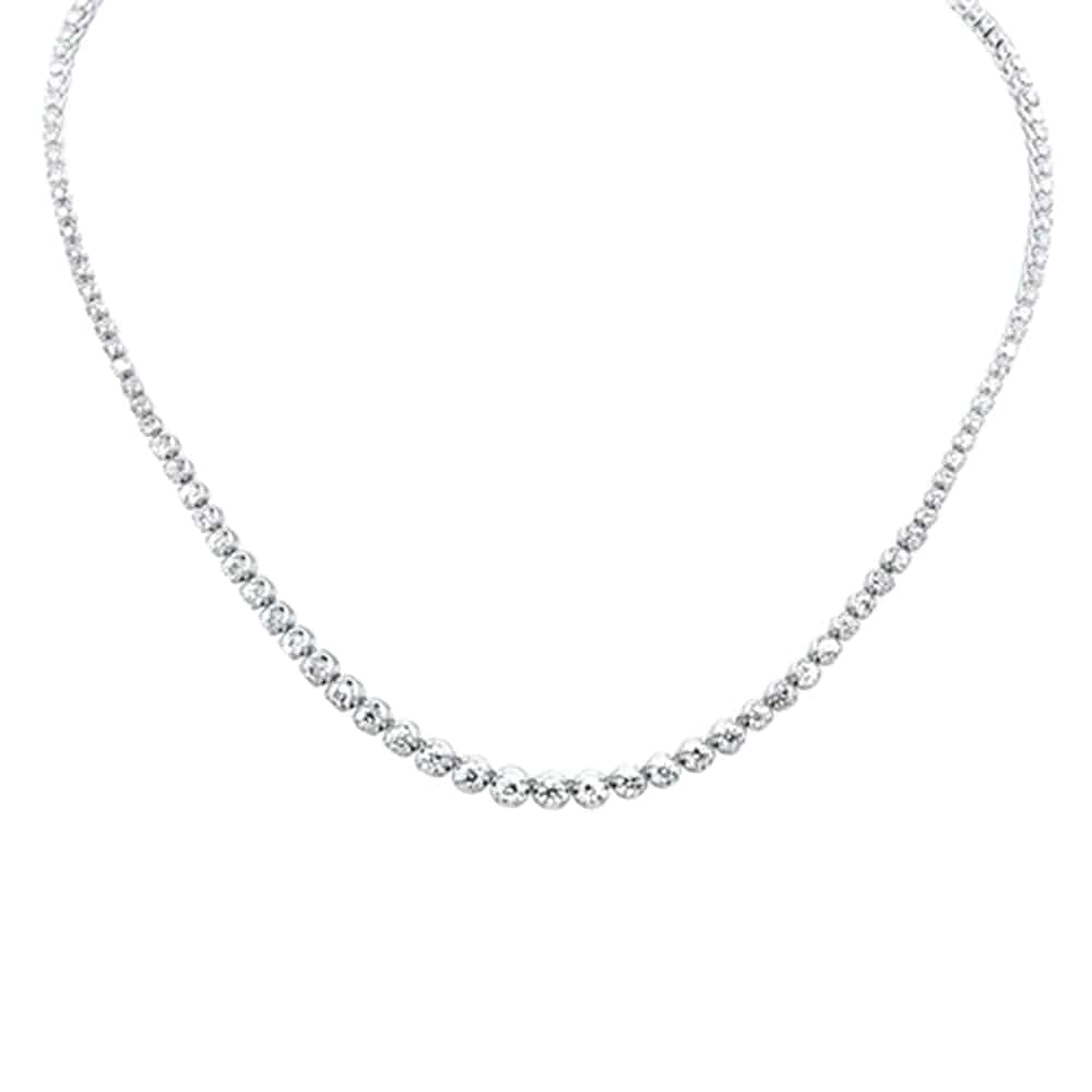 Graduated Natural Diamond Tennis Necklaces 14K Gold BEST BUY!、mySite、g9winljtr