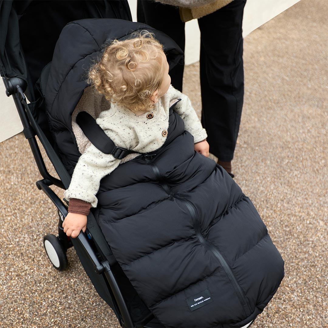  Finnson Alma Eco Universal Pram Footmuff - Black、mySite、merchandisen
