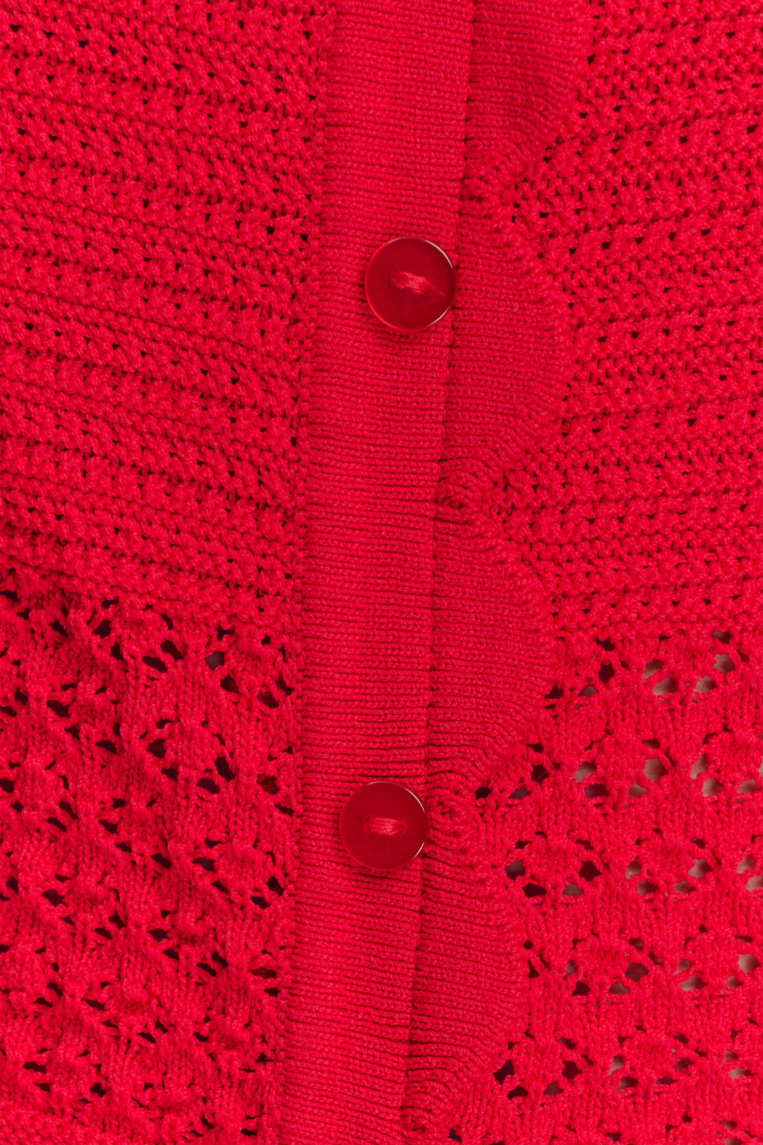 Madeline Scallop Knit Top - Red、mySite、solidvoid