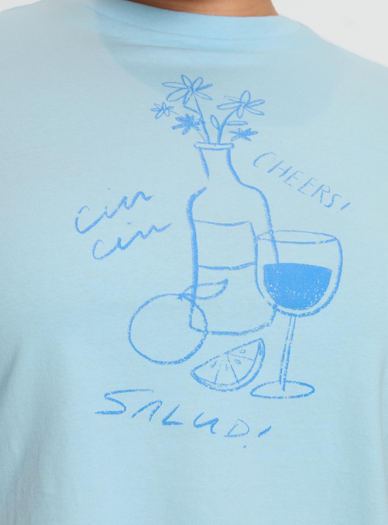 Cheers To You Tee Blue Curve、mySite、solidvoid