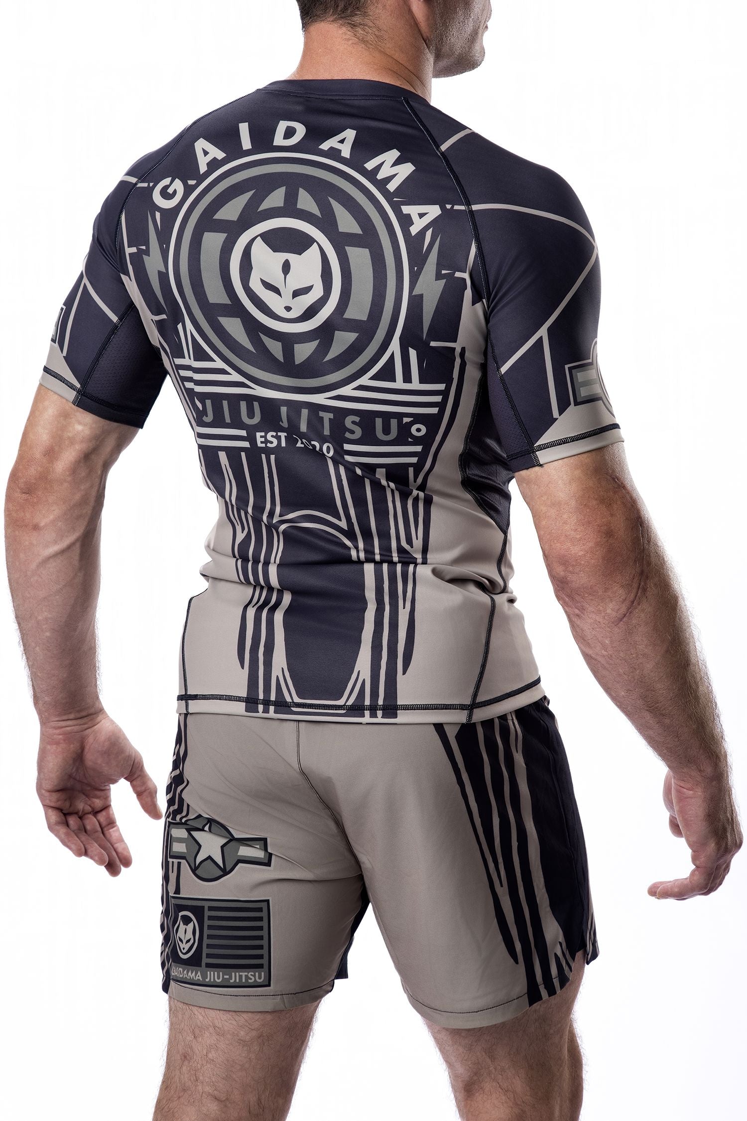 Men's Fighter Jett Jiu Jitsu Rashguard - Short Sleeve、mySite、gigharbornorthrealestate